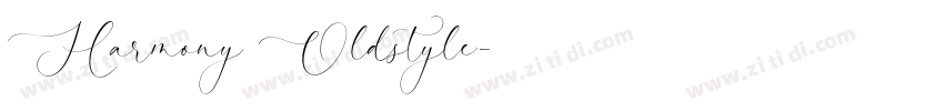 Harmony Oldstyle字体转换